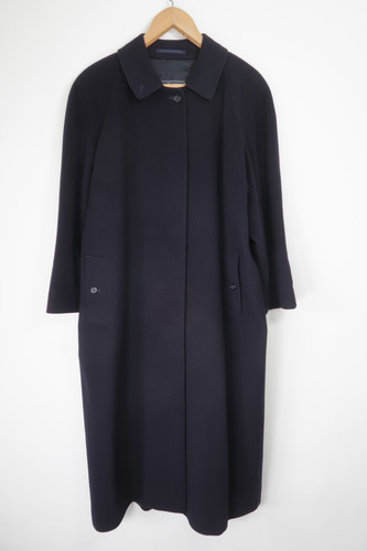 Burberry wool trench coat - trench, navy