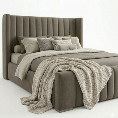 Winged panel bed - winged, plush