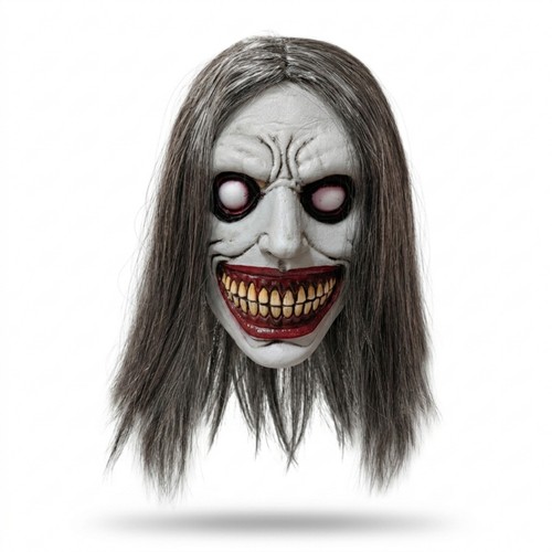 Horror mask with hair - horror,