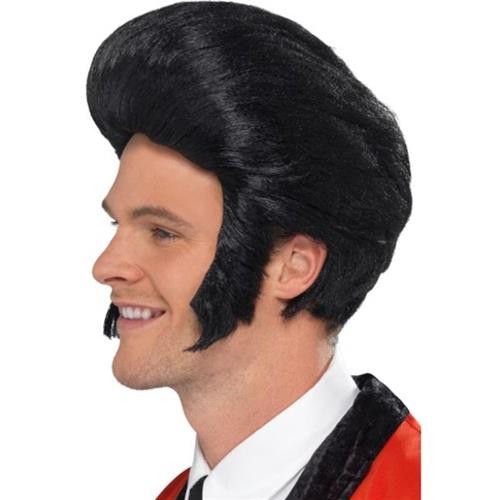 Black elvis quiff king - elvis, 50's