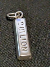 Vintage Sterling 'Bullion' Ingot Style Charm