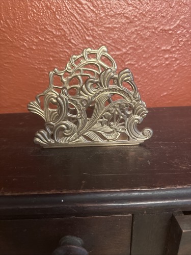 Vintage brass art nouveau - brass,