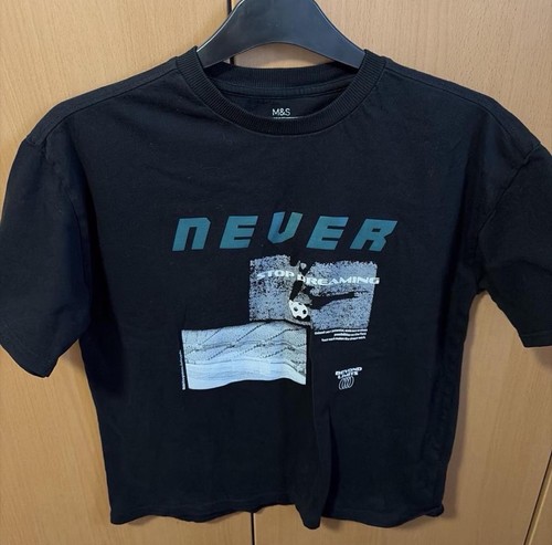 Boys black cotton crew - boys,
