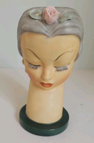Vintage ucagco head vase - head,