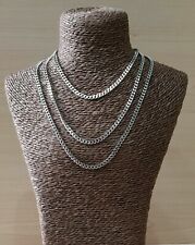 Men's Stainless Steel Silver Curb Link Chain 4.5x 3x1mm Necklace or Bracelet