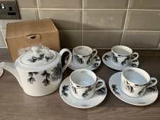 ROYAL WORCESTER BLACK PEONY