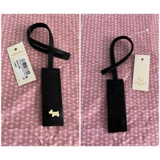 Radley Black Leather Dog Fob
