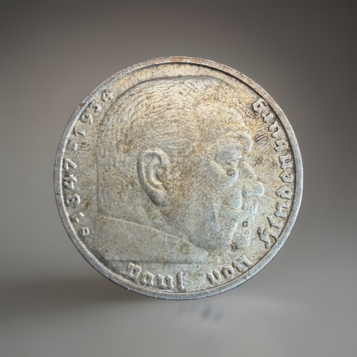 Silver reichsmark coins paul - silver,