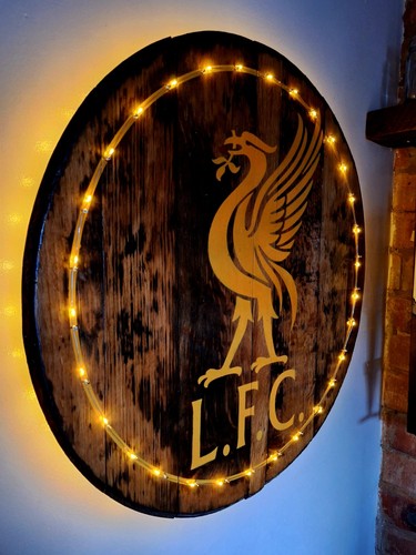 Livepool whisky barrel sign
