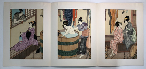 Toyokuni woodblock reprint - woodblock,