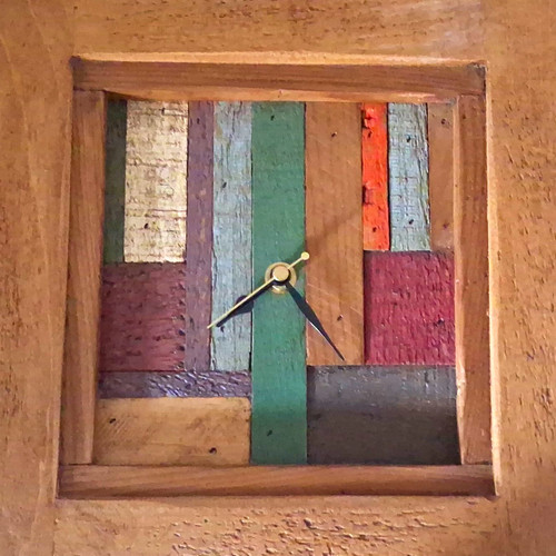 Wooden square multicolour - wooden,