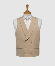 Beige Buff Double Breasted