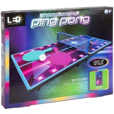 LED Championship Ping Pong Table Top Games Portable Tennis Xmas Gifts For Kids