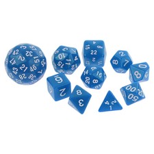 10x Multi-sided Dice D4 D6 D8 D10 D12 D20 D24 D30 D60 Set Dungeons D&D RPG