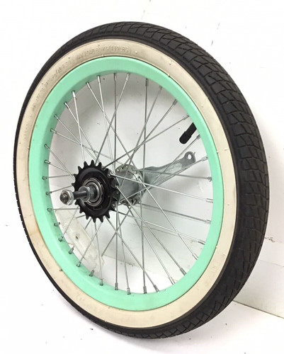 Bicycle rear blue wheel - blue,