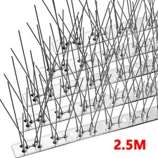 Bird Spikes with Stainless Steel Base, Pigeon Spikes for Roofs Windows Deterrent