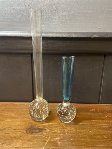 Blue clear glass bubble - clear,