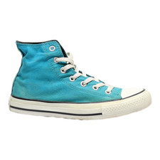 CONVERSE High Top Trainers Blue Canvas 110753 Womens UK 5.5
