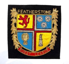 Featherstone Rugby League Vintage Blazer Badge - Very Rare - Very Good Condition
