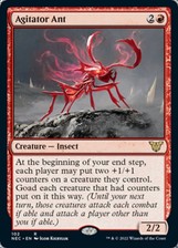 MTG Agitator Ant [Kamigawa: Neon Dynasty Commander] Near Mint
