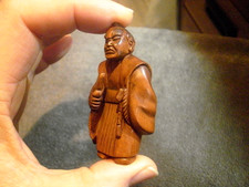 1a. Hand Carved wood netsuke