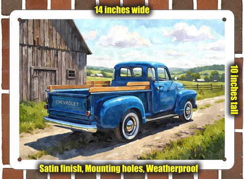Metal sign 1949 chevrolet - metal,