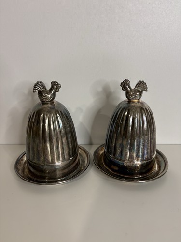 Pair vintage domed - a,