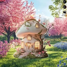 Whimsical Mushroom Fairy House