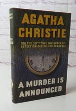 A Murder is Announced - Agatha Christie  Collins Facsimile 2012 red boards