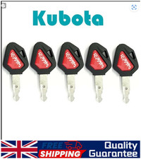 5PCS for Kubota 459A Plant Ignition Switch Key For Excavators Diggers Dumper #