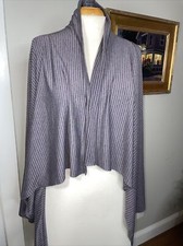 Chalet open cotton striped