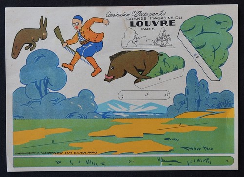 Art deco advertising - advertising, cutout