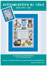 Cross stitch pattern baby - cross,