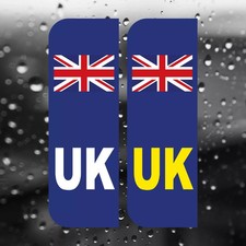 4 x UK Car Stickers - UK Flag