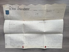 1847 Mundesley Norfolk Vellum Lease Deed Siely to Rev Steele