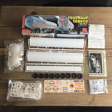 VINTAGE AMT FRUEHAUF TANKER SEMI TRAILER T531 1/25 SCALE UNION / GULF MODEL KIT