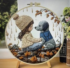 Embroidery kit with display - embroidery,