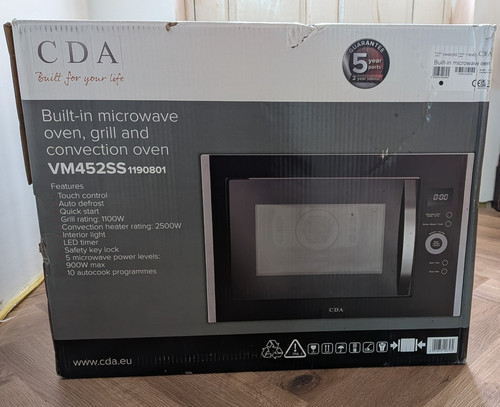 Cda vm452ss built microwave - built-in,