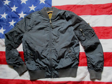 original ALPHA INDUSTRIES USA MA1 SUMMER  Bomber pilot JACKET COAT navy blue M