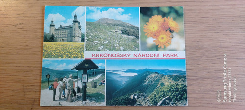 Postcard krkonossky narodni - postcard,