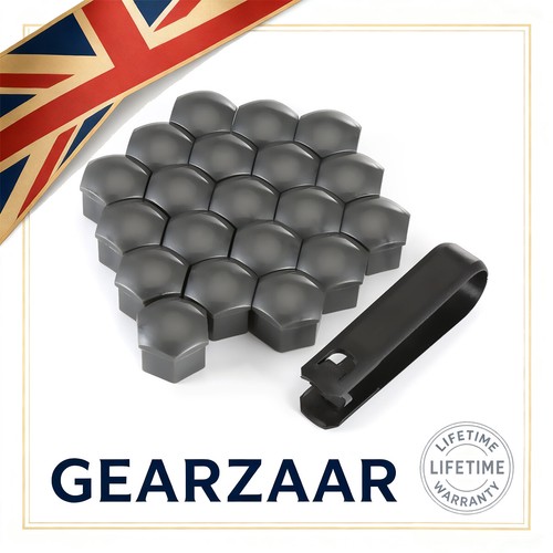 17mm grey wheel bolt nut - 17mm, caps