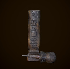 Ancient Egyptian Antiques Stone Applicator Jar Egyptian Vase Makhala Vessel BC