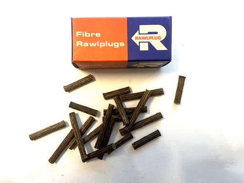 Vintage box fibre rawlplugs - fibre,