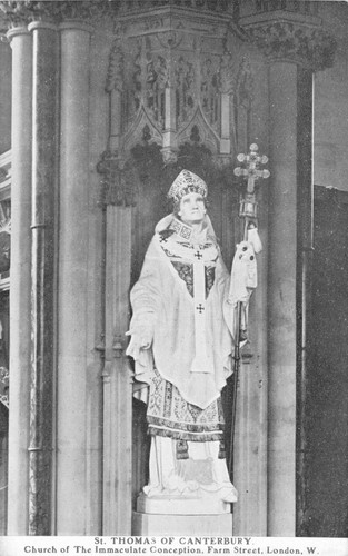 Postcard thomas of - -,