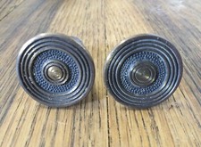 Antique Brass Drawer Cabinet Pull Handles Ornate X2 Small