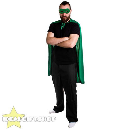 Green adults superhero cape - adults,