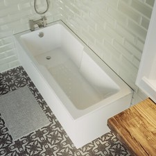 Single Ended Wide End Shower Bath 1500 x 750mm - Cotswold COTS1500