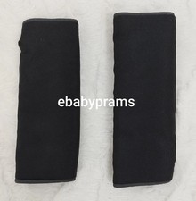 Black Universal Harness Pads , Stroller Pushchair High Chair Car Seat