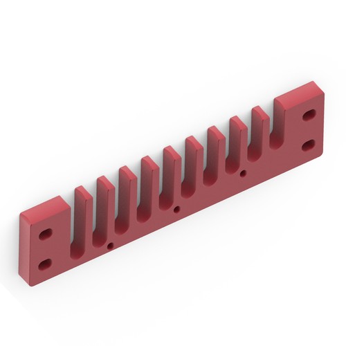 Aluminum alloy comb harmonica - aluminum,