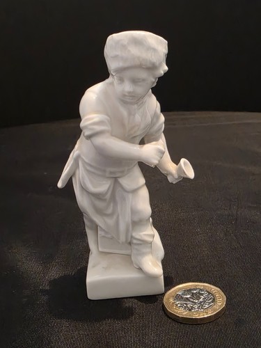 Antique german porcelain boy - german,